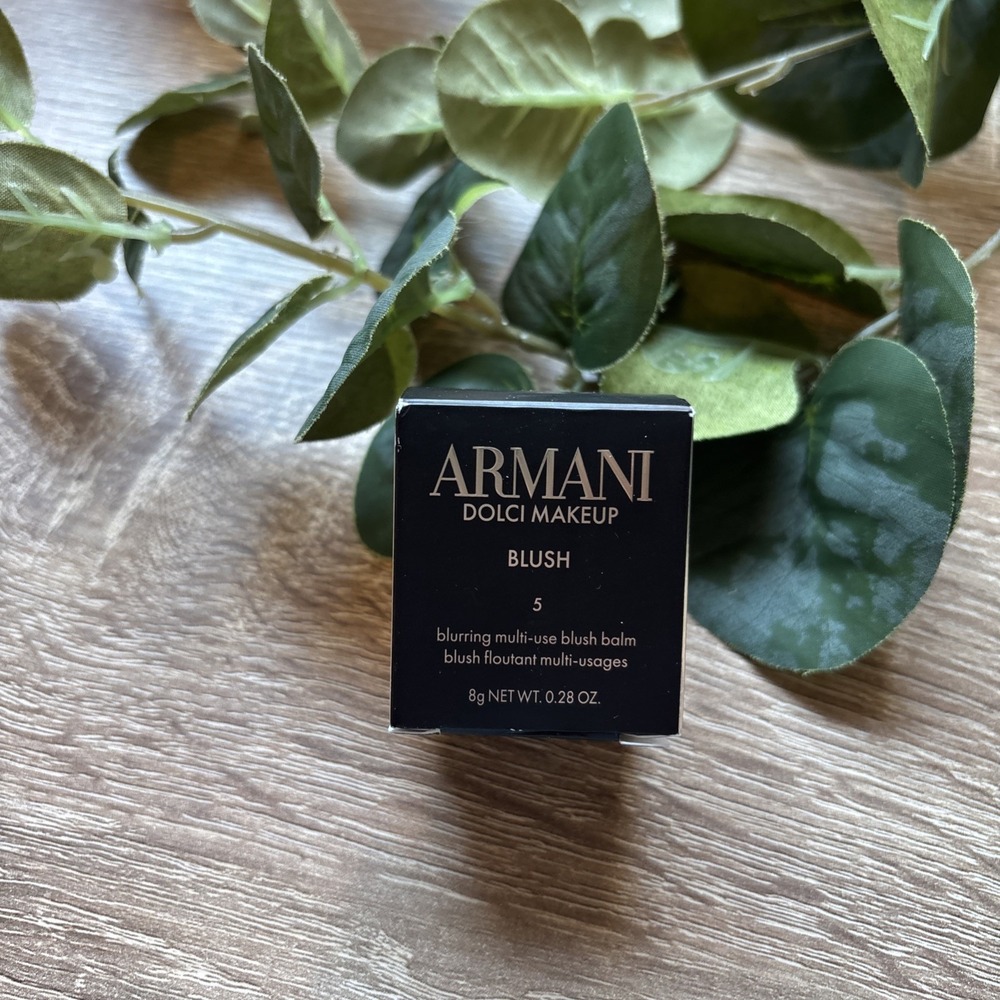 NEW NIB Giorgio Armani 5 MAUVE BLUSH Dolci Makeup blush Balm